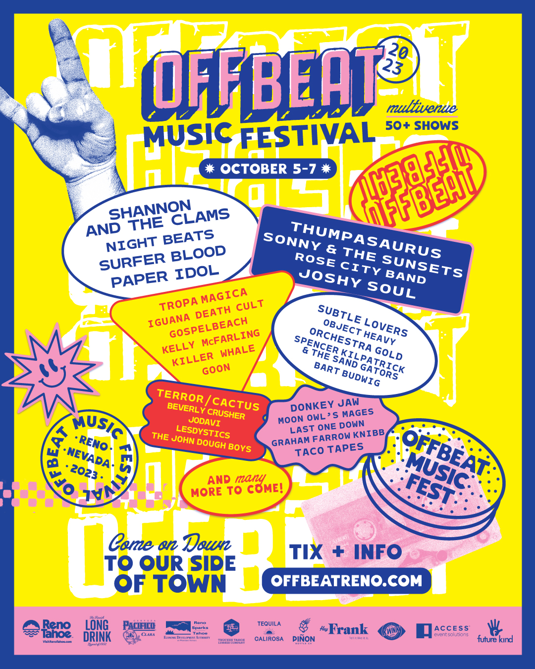 Off Beat Music Festival lineup poster