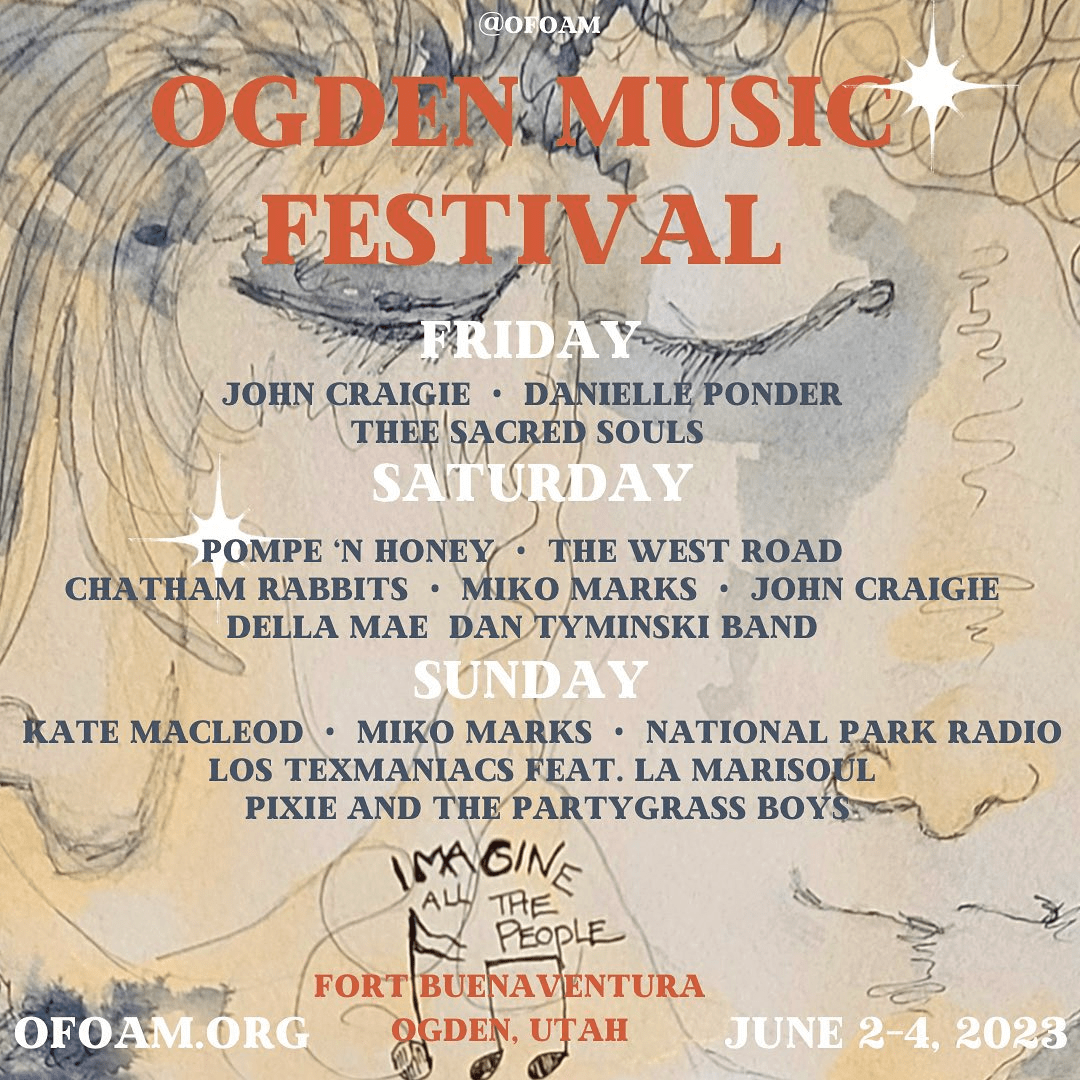 Ogden Music Festival 2023 Lineup poster image