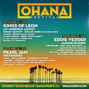 Ohana Festival 2021 Lineup poster image