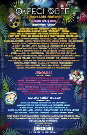 Okeechobee Music & Arts Festival 2016 Lineup poster image