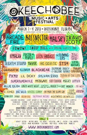 Okeechobee Music & Arts Festival 2018 Lineup poster image