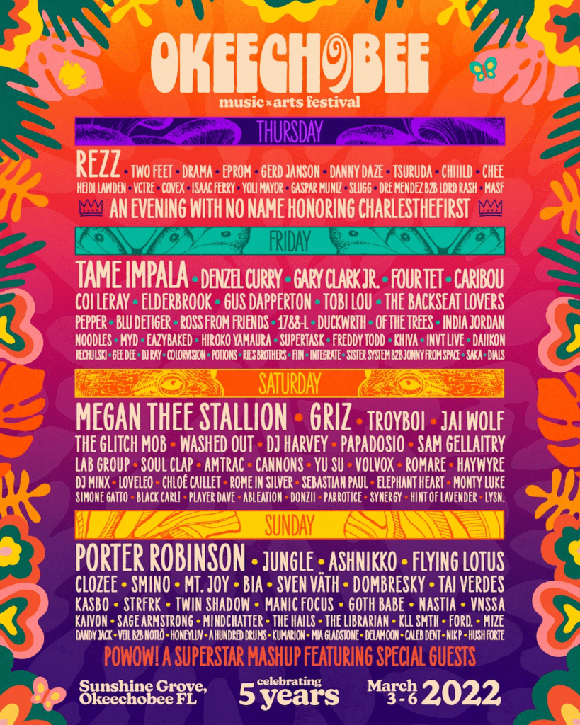 okeechobee music and arts festival 2022 daily lineup