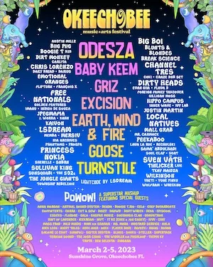 Okeechobee Music & Arts Festival 2023 Lineup poster image