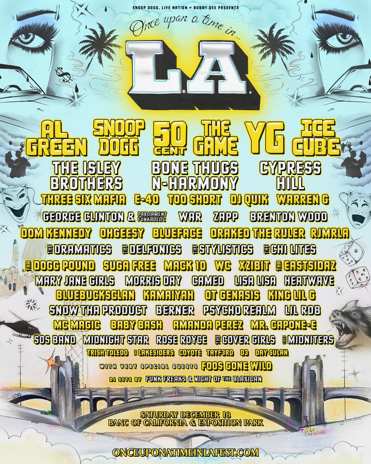 Once Upon a Time in LA 2021 lineup poster