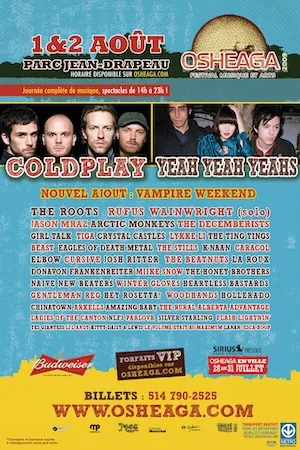 OSHEAGA Music & Arts Festival 2009 Lineup poster image