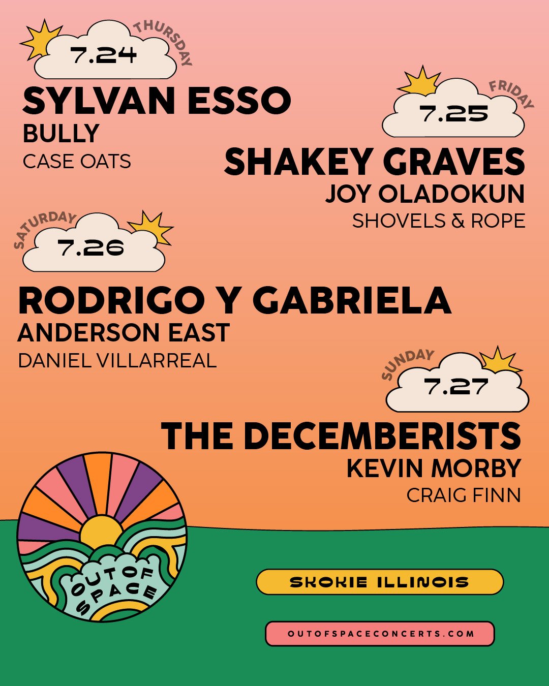 Out of Space lineup poster