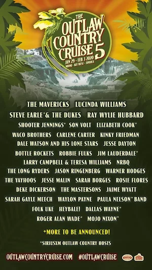 Outlaw Country Cruise 2020 Lineup poster image