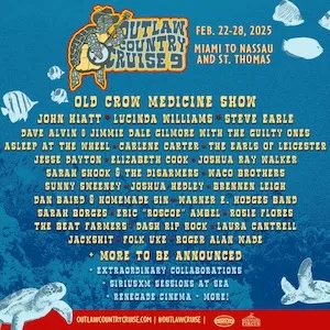 Outlaw Country Cruise 2025 Lineup poster image