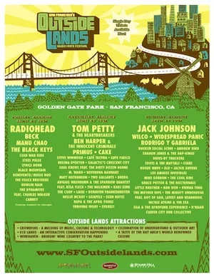 Outside Lands 2008 Lineup poster image