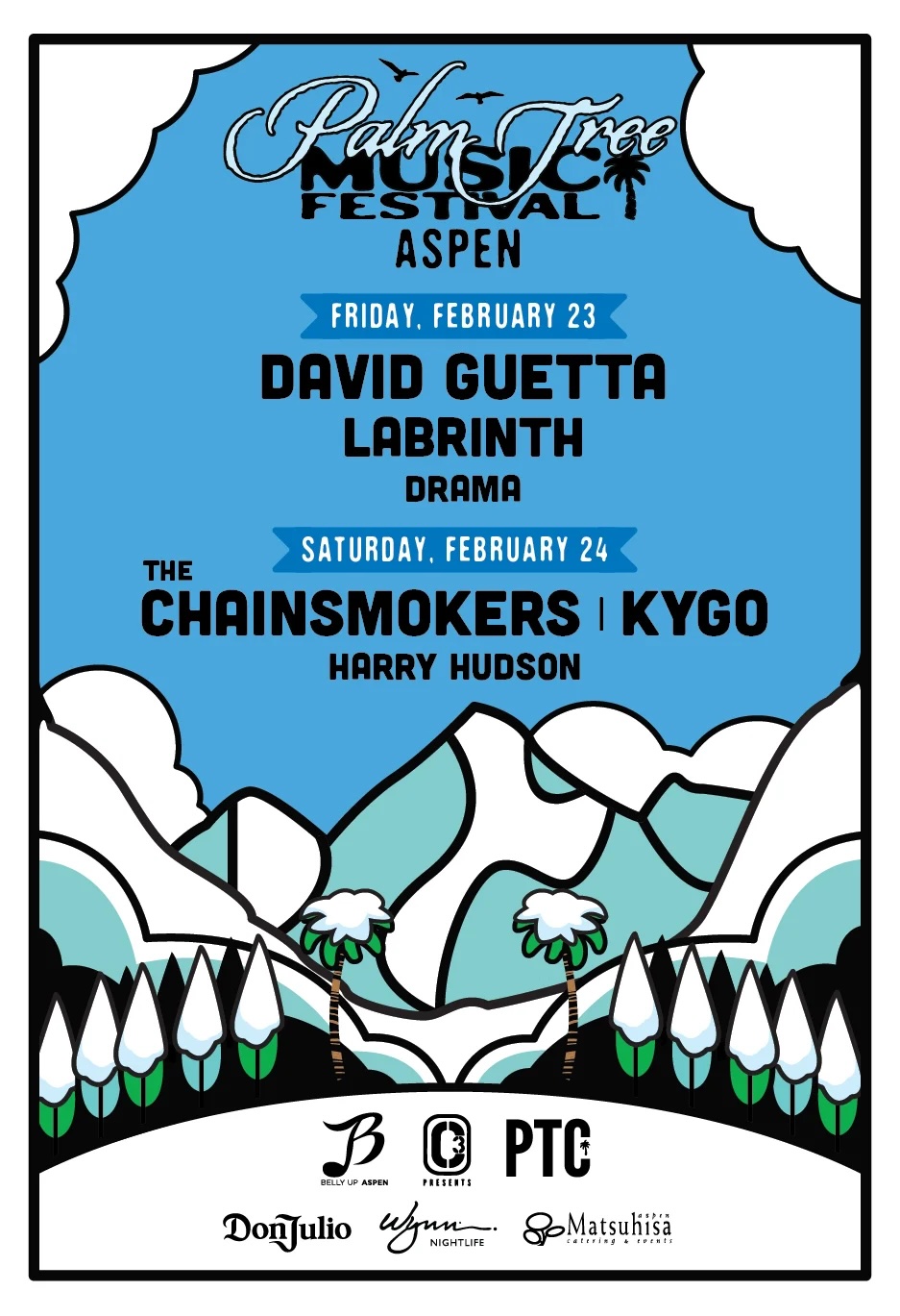 Palm Tree Music Festival Aspen lineup poster