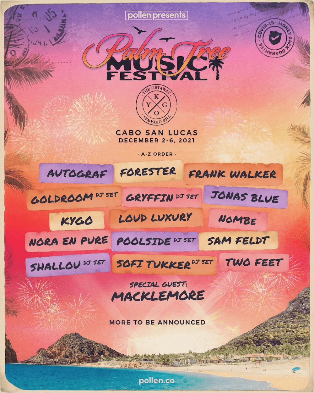 Palm Tree Music Festival Cabo 2021 Lineup Revealed Grooveist