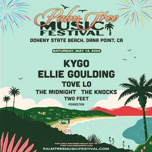 Palm Tree Music Festival Dana Point 2023 Lineup poster image