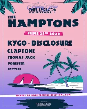 Palm Tree Music Festival Hamptons 2022 Lineup poster image