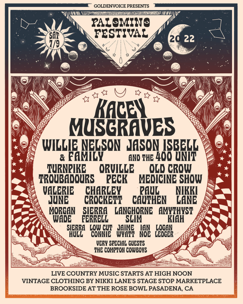 palomino festival 2022 lineup poster