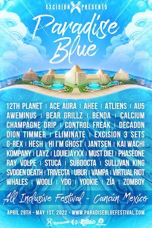 Paradise Blue 2022 Lineup poster image