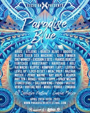 Paradise Blue 2023 Lineup poster image