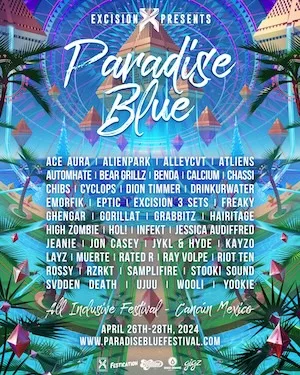 Paradise Blue 2024 Lineup poster image