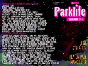 Parklife Festival 2014 Lineup poster image