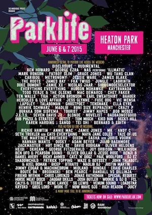Parklife Festival 2015 Lineup poster image