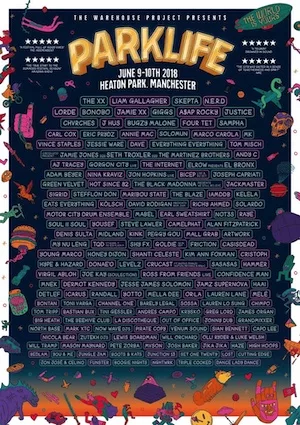 Parklife Festival 2018 Lineup poster image