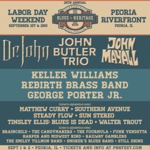 Peoria Blues & Heritage Music Festival 2017 Lineup poster image