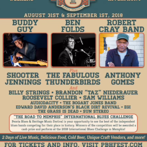 Peoria Blues & Heritage Music Festival 2018 Lineup poster image