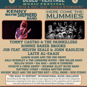 Peoria Blues & Heritage Music Festival 2019 Lineup poster image