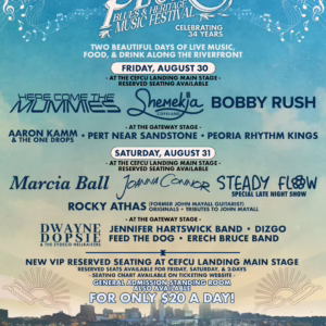 Peoria Blues & Heritage Music Festival 2024 Lineup poster image