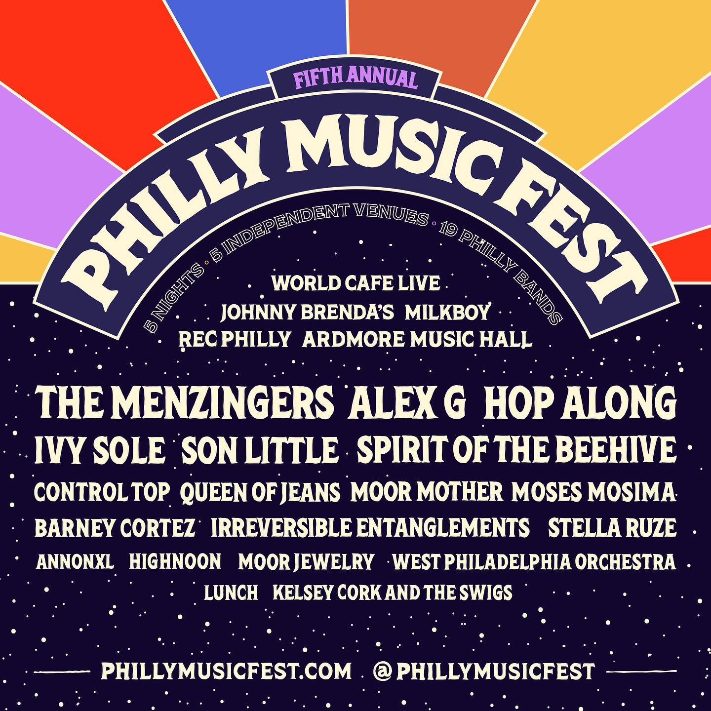 Philly Music Fest 2021 Lineup poster image