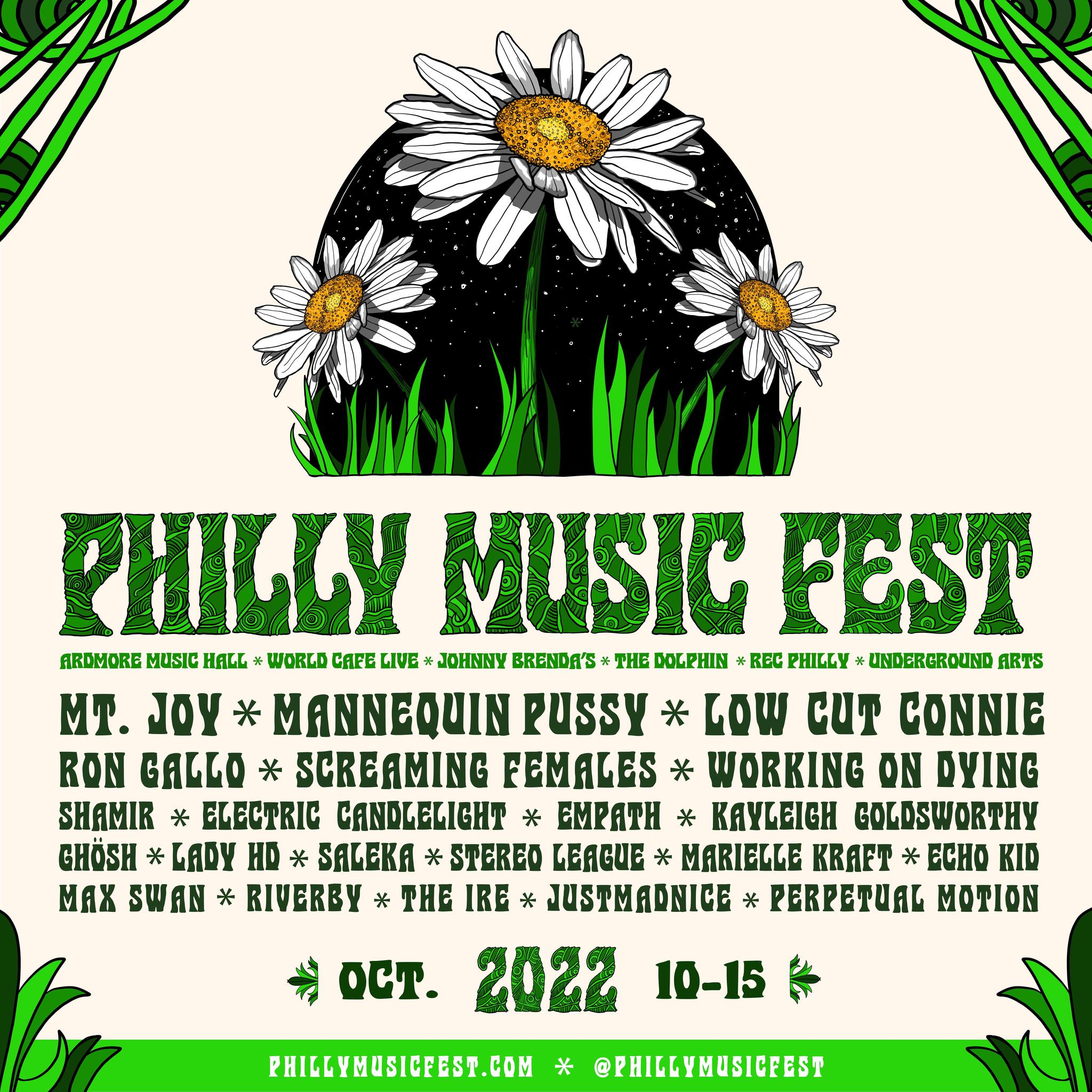 Philly Music Fest 2022 Lineup poster image