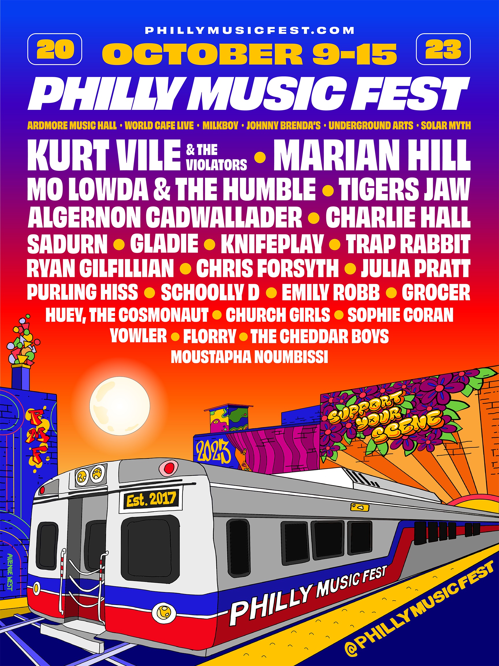 Philly Music Fest 2023 Lineup poster image