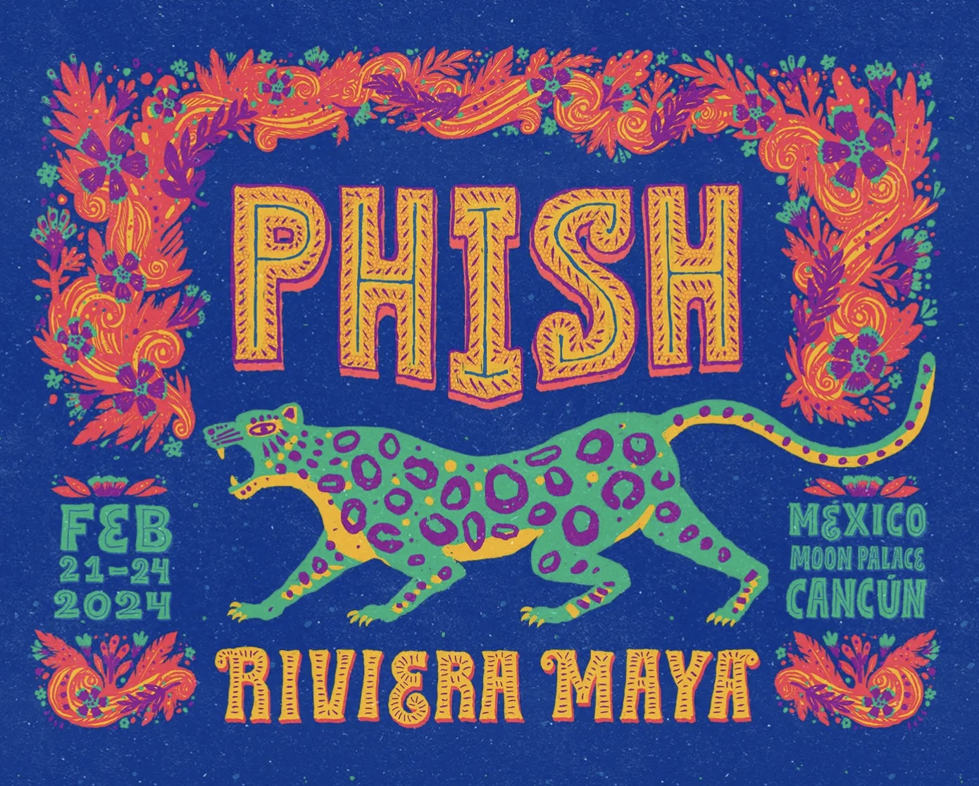 Phish: Riviera Maya lineup poster