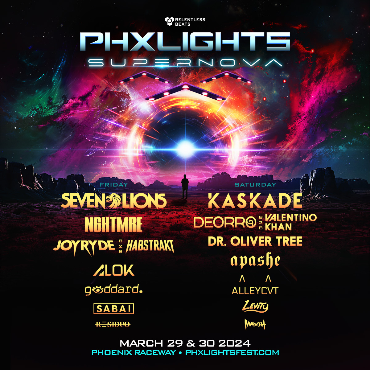 Phxlights 2024 Lineup Poster 