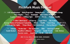 Pitchfork Music Festival 2017 Lineup poster image