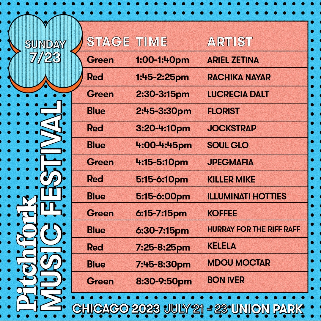 Pitchfork Music Festival 2023 Lineup Revealed Grooveist