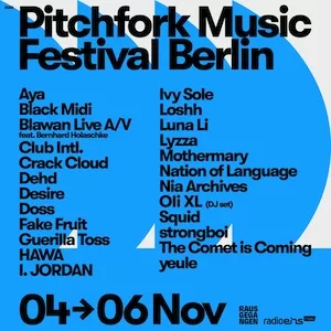 Pitchfork Music Festival Berlin 2022 Lineup poster image