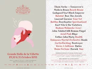 Pitchfork Music Festival Paris 2015 Lineup poster image