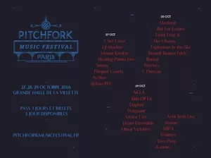 Pitchfork Music Festival Paris 2016 Lineup poster image