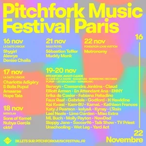 Pitchfork Music Festival Paris 2021 Lineup poster image