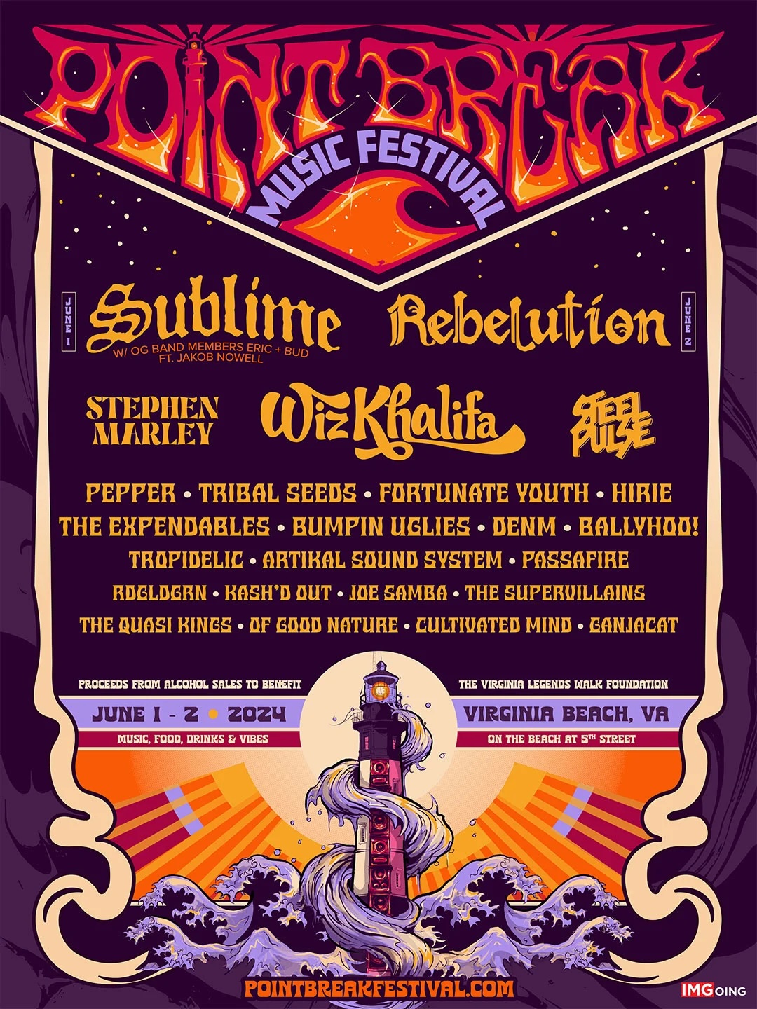 Point Break Festival 2024 lineup poster