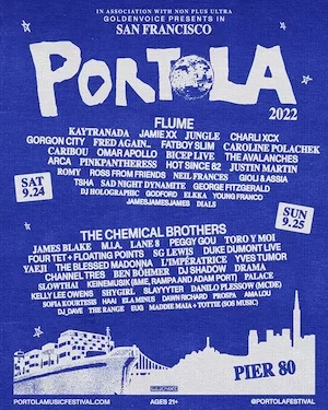 Portola Music Festival 2022 Lineup poster image