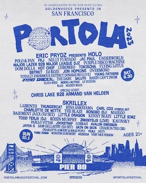 Portola Music Festival 2023 Lineup poster image