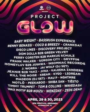 Project GLOW DC 2023 Lineup poster image