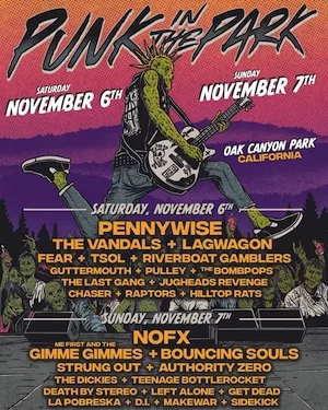 Punk In The Park 2021 Lineup poster image