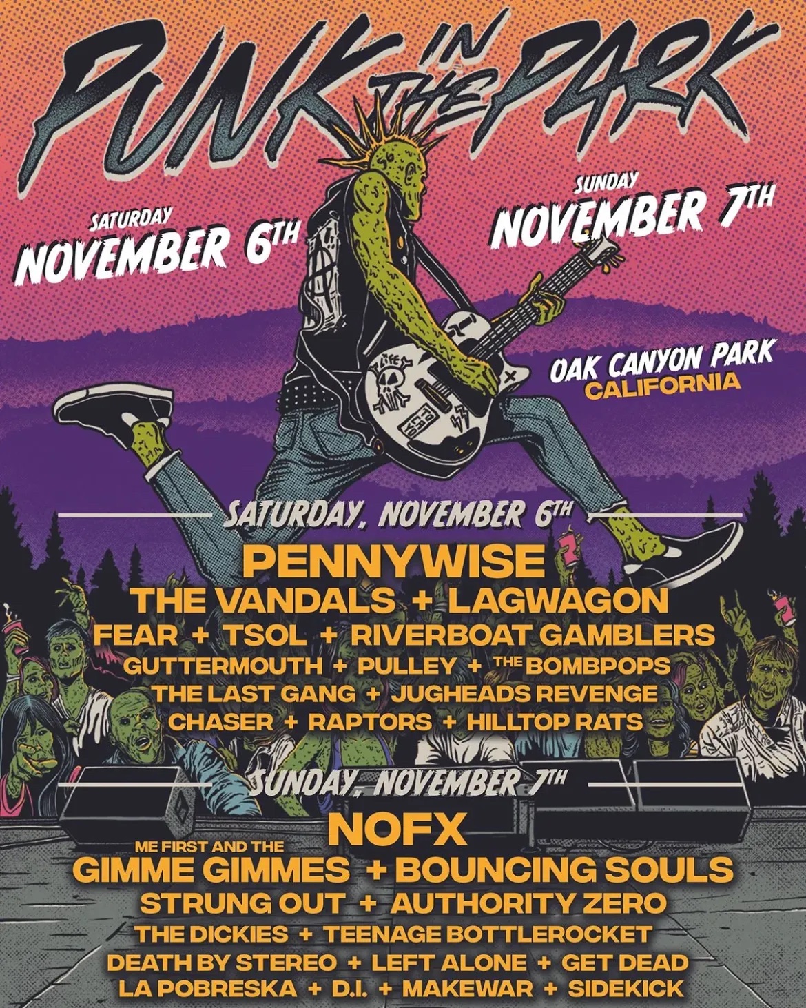 Punk In The Park Silverado 2021 Lineup poster image