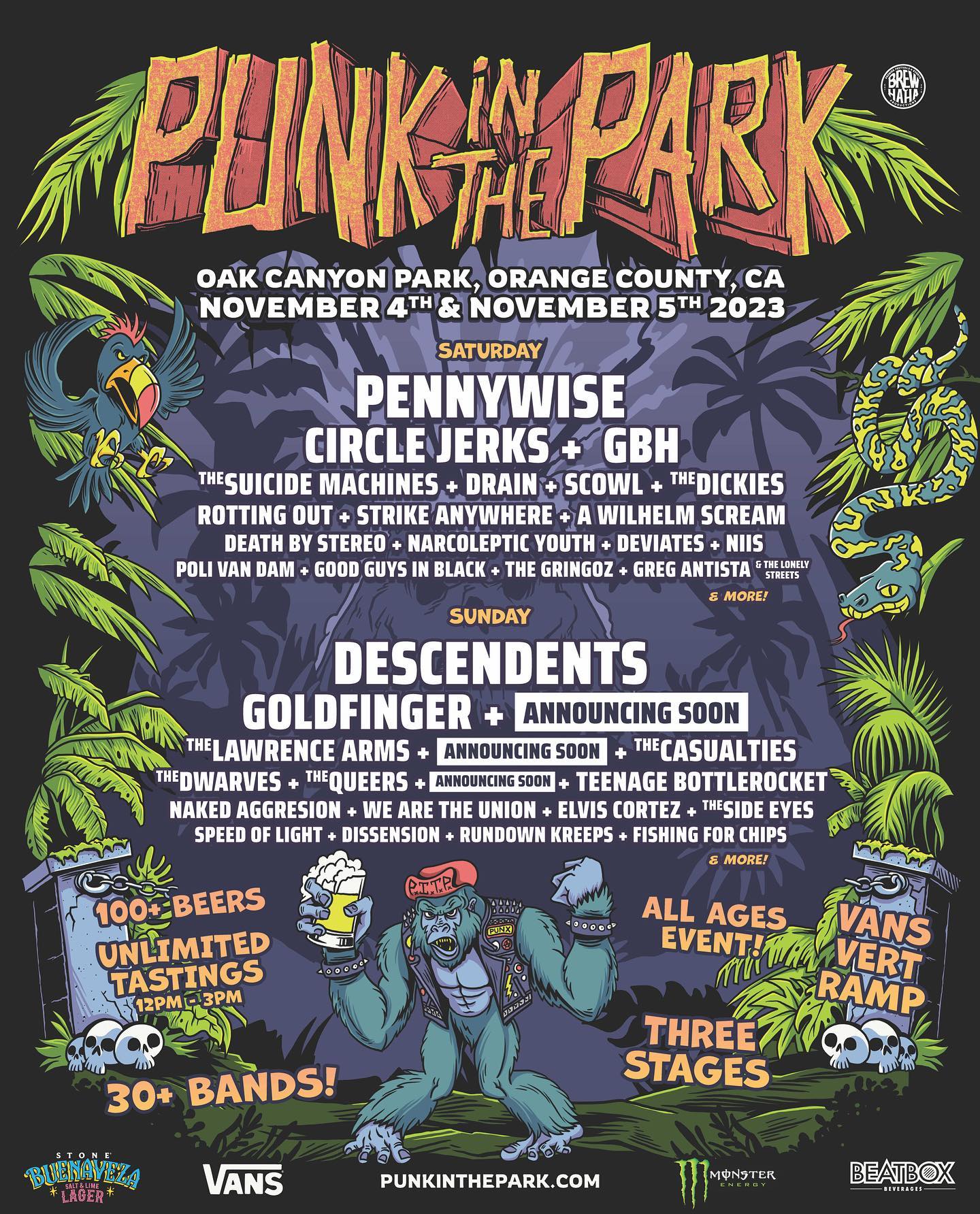 Punk In The Park Silverado 2023 Lineup poster image