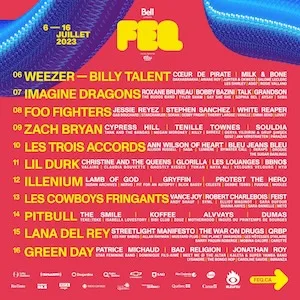 Québec Summer Festival 2023 Lineup poster image