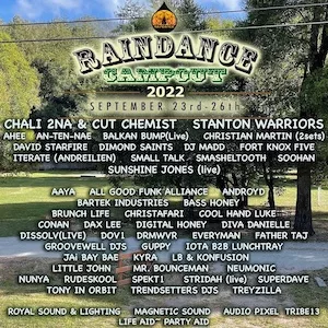 Raindance Campout 2022 Lineup poster image