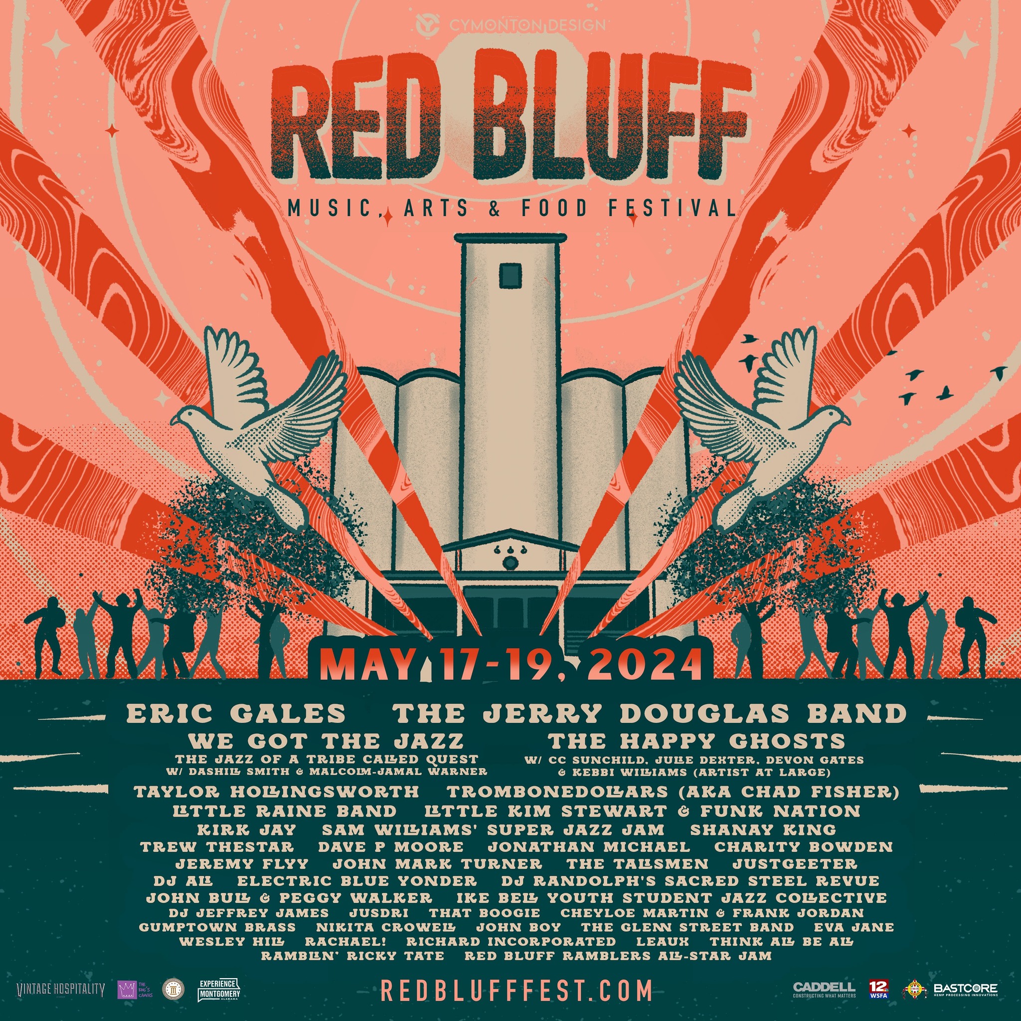Red Bluff Music, Arts & Food Festival 2024 lineup poster