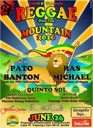 Reggae On The Mountain 2010 Lineup poster image